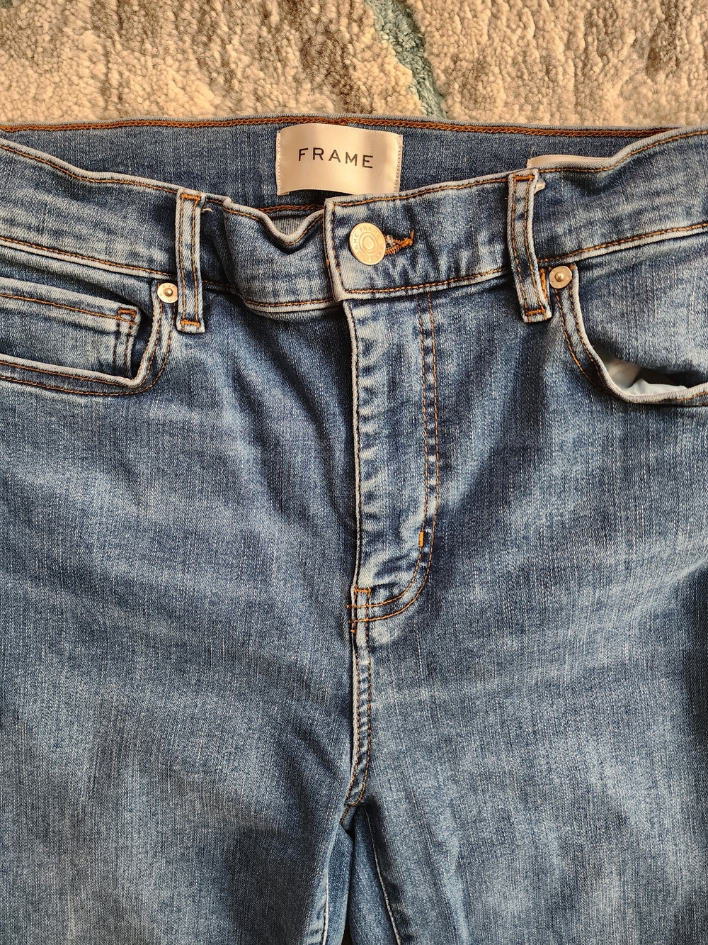 FRAME Le High Straight Long Denim Jeans Women’s Size 29 High Rise Stretch - Picture 9 of 16